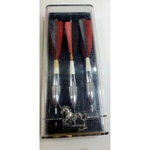 Vintage 1968 Unicorn Darrow Feather Chrome Darts 25g w/ Pewter Unicorn Mascot?
